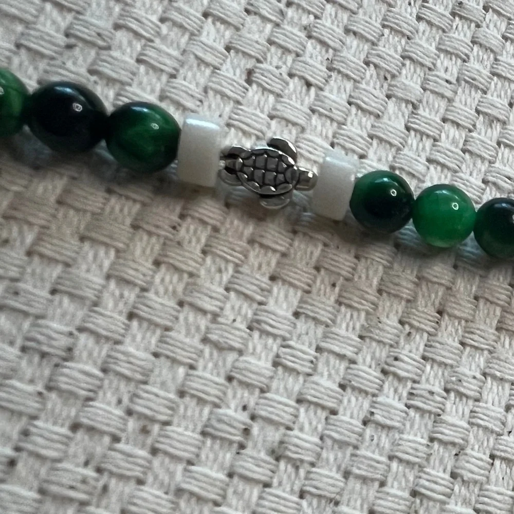 Bracelet Set (3) Cats  Eye Beads- Handmade‎